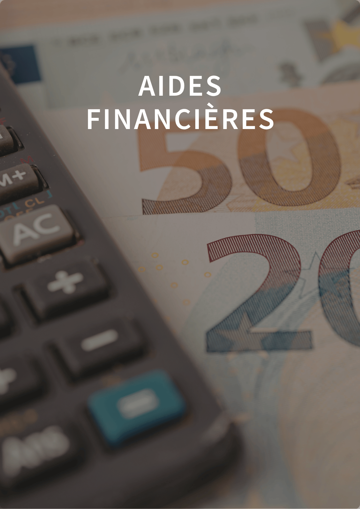 Infos aides financières